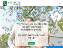 Tablet Screenshot of keystone-mortgage.com